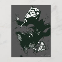 Batman Black & White Graffiti Stencil