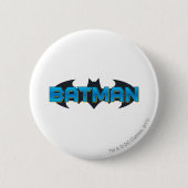 Batman | Blue Name Logo Button (Vorderseite)