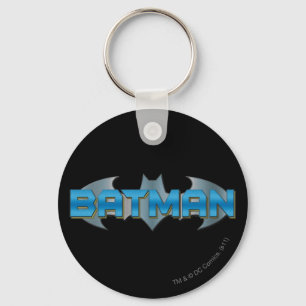 Batman   Blue Name Logo Schlüsselanhänger