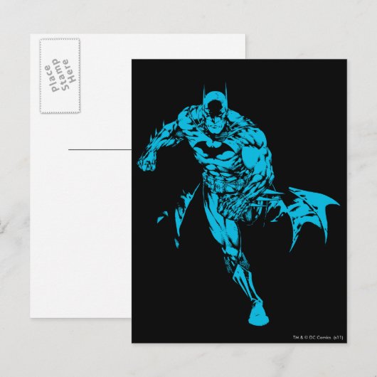 Batman Blue Postkarte (Vorne/Hinten)
