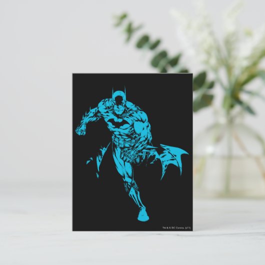 Batman Blue Postkarte (Stehend Vorderseite)