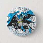 Batman bricht durch Glas Button (Vorderseite)