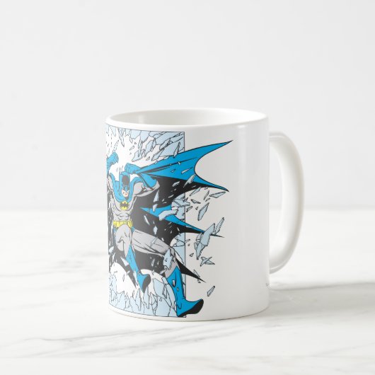 Batman bricht durch Glas Kaffeetasse (VorderseiteRechts)