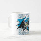 Batman bricht durch Glas Kaffeetasse (Vorderseite Links)