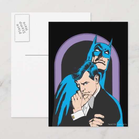 Batman/Bruce Postkarte (Vorne/Hinten)