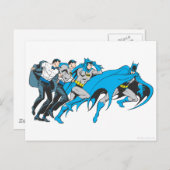 Batman/Bruce Transformation Postkarte (Vorne/Hinten)