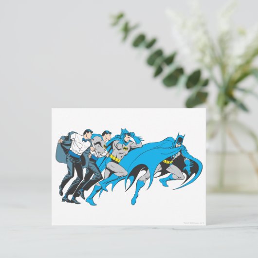 Batman/Bruce Transformation Postkarte (Stehend Vorderseite)