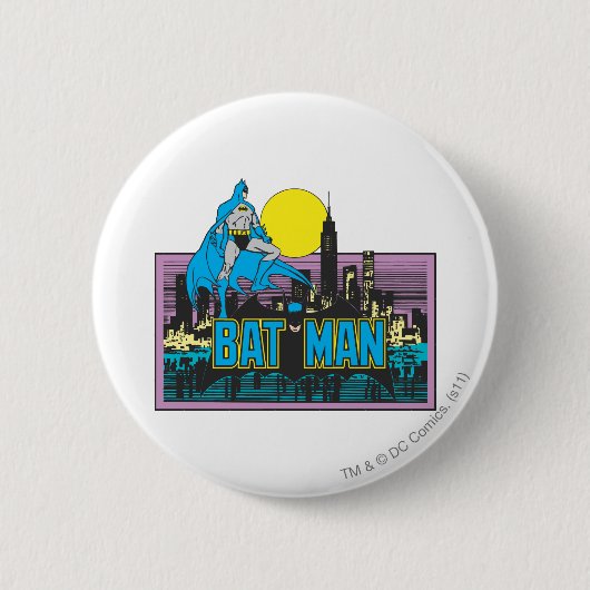 Batman & Buchstaben Button (Vorderseite)