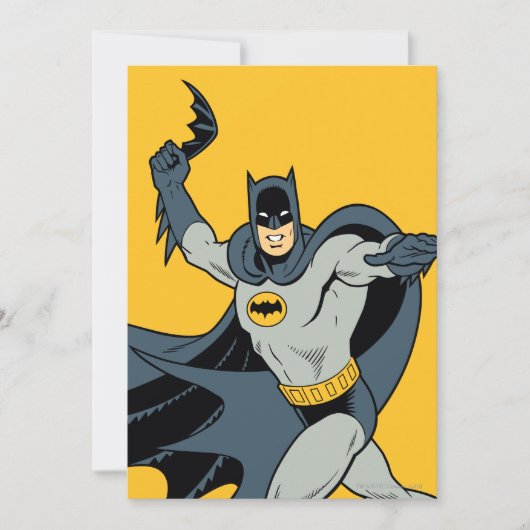 Batman Bumerang Einladung (Vorderseite)