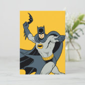 Batman Bumerang Einladung (Stehend Vorderseite)