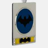 Batman Button Banner-Ornament Silber (Rechts)