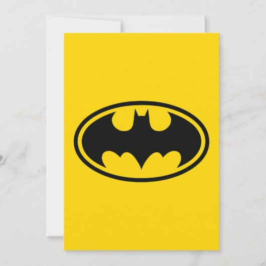 Batman Button Einladung (Vorderseite)