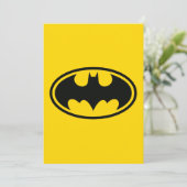 Batman Button Einladung (Stehend Vorderseite)