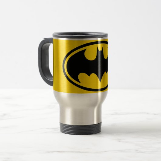 Batman Button Reisebecher (Vorderseite Links)