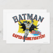 Batman Caped Crime Fighter Einladung (Vorne/Hinten)