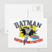 Batman Caped Crime Fighter Postkarte (Vorne/Hinten)