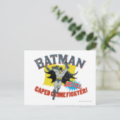 Batman Caped Crime Fighter Postkarte (Stehend Vorderseite)
