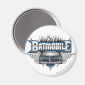Batman Car und Flammen Magnet (Vorderseite/Rückseite)