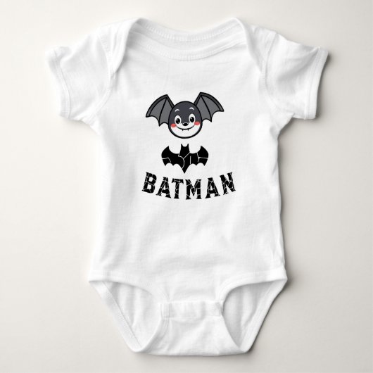 Batman Cartoon Character Graphic Design  Baby Strampler (Vorderseite)