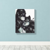 Batman & Catwoman ~ Bruce wayne & Selina Kyle Leinwanddruck (Insitu (Holzboden))