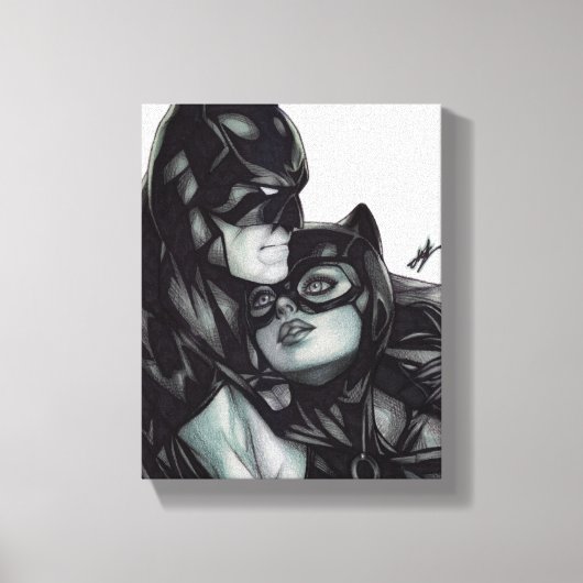 Batman & Catwoman ~ Bruce wayne & Selina Kyle Leinwanddruck (Vorderseite)