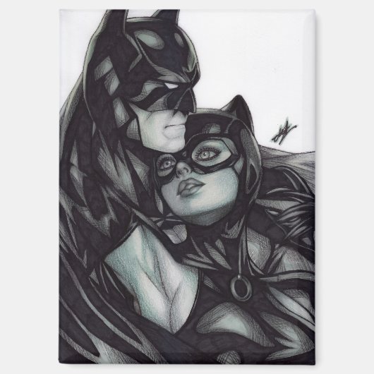 Batman & Catwoman ~ Bruce wayne & Selina Kyle Magnet (Vorderseite)