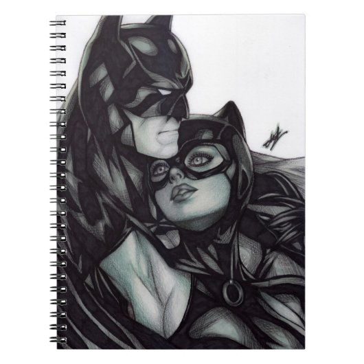 Batman & Catwoman ~ Bruce wayne & Selina Kyle Notizblock (Vorderseite)