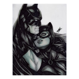 Batman & Catwoman ~ Bruce wayne & Selina Kyle Poster