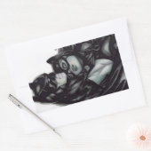 Batman & Catwoman ~ Bruce wayne & Selina Kyle Rechteckiger Aufkleber (Umschlag)