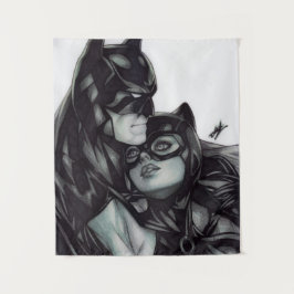 Batman & Catwoman ~ Bruce wayne & Selina Kyle Wandteppich