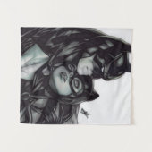 Batman & Catwoman ~ Bruce wayne & Selina Kyle Wandteppich (Vorderseite (Horizontal))