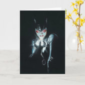 Batman Catwoman Faces of Evil Cover Illustration Karte (Gelbe Blume)