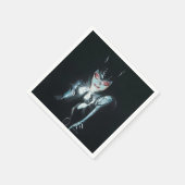 Batman Catwoman Faces of Evil Cover Illustration Serviette (Ecke)