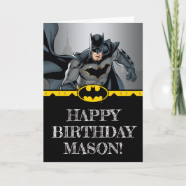 Batman | Chalkboard Happy Birthday Card Karte