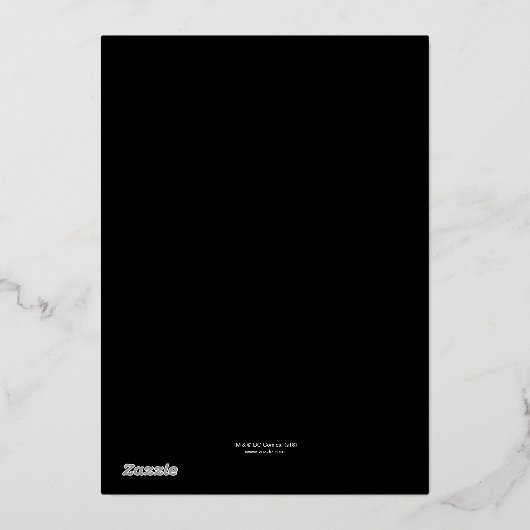 Batman | Chalkboard Happy Birthday Folieneinladung (Rückseite)