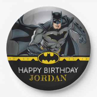 Batman | Chalkboard Happy Birthday Pappteller