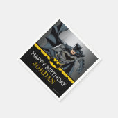 Batman | Chalkboard Happy Birthday Serviette (Ecke)