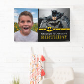 Batman | Chalkboard Happy Birthday Welcome Foto Banner (Insitu)