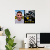 Batman | Chalkboard Happy Birthday Welcome Foto Poster (Heimbüro)