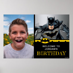 Batman Chalkboard Happy Birthday Welcome Foto Poster