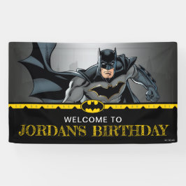 Batman | Chalkboard Happy Birthday Willkommen Banner