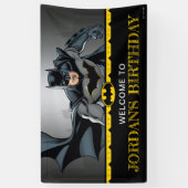 Batman | Chalkboard Happy Birthday Willkommen Banner (Vertikal)