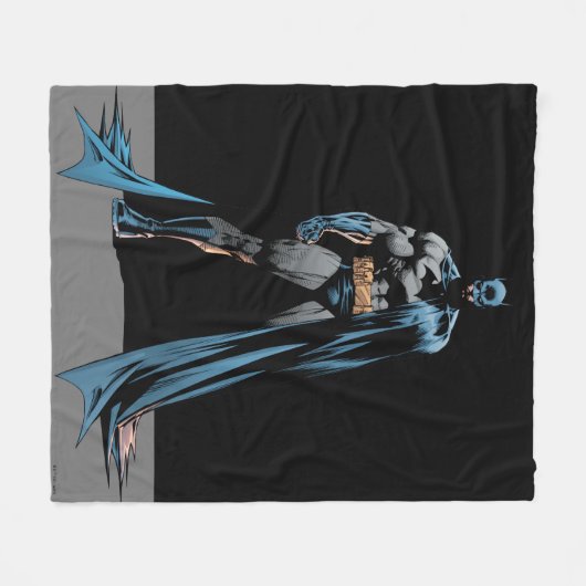 Batman Cloaked in Shadow Fleecedecke (Vorderseite (Horizontal))