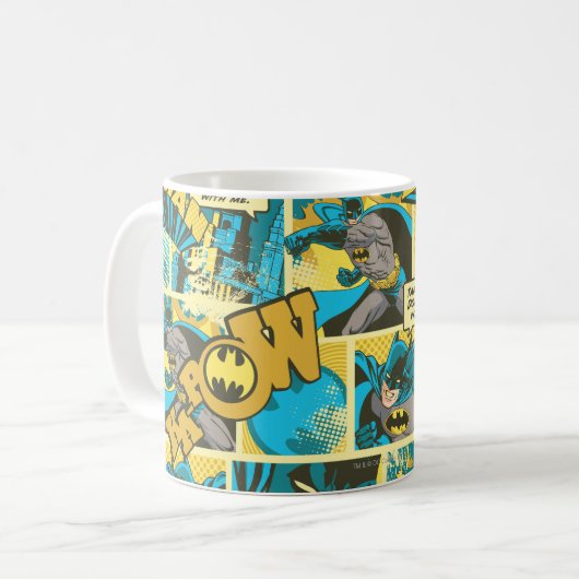 Batman Comic Capers Muster 2 Kaffeetasse (Vorderseite Links)