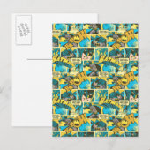 Batman Comic Capers Muster 2 Postkarte (Vorne/Hinten)