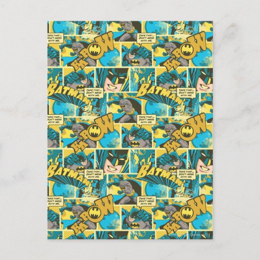 Batman Comic Capers Muster 2 Postkarte (Vorderseite)