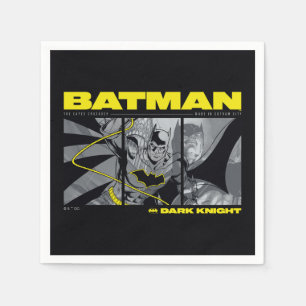 Batman-Comic-Dreipass-Grafik Serviette