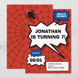 Batman Comic Kindergeburtstag Einladung