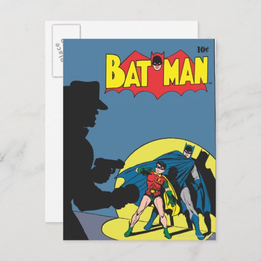 Batman Comic - mit Robin Postkarte (Vorne/Hinten)