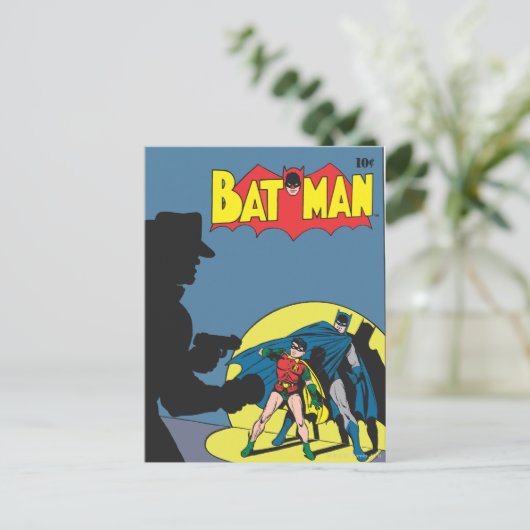 Batman Comic - mit Robin Postkarte (Stehend Vorderseite)